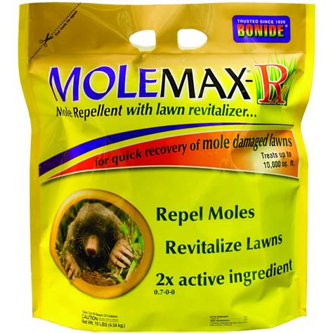 Molemax Rx Mole Repellent With Lawn Revitalizer 10 Lb Pest Control