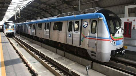 Metro Services Flagged Off On 11 Km Green Line Stretch Of Hyderabad