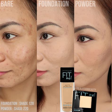 Real Asian Beauty Maybelline Fit Me Powder Foundation Review