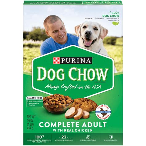 Purina Dog Chow Dry Dog Food Complete Adult With Real Chicken 16 Oz
