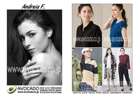 Andreia F Models ｜ Avocado 外国人モデル事務所／model Agency Tokyo