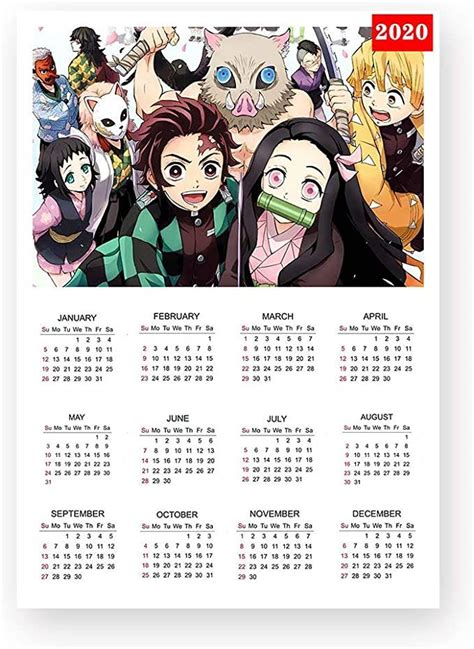 Calendario Otaku Artesanías De Anime Calendarios Con Fotos