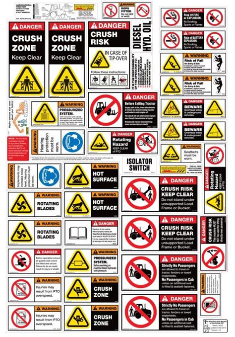 Agricultural Tractor Safety Stickers Safety Decals