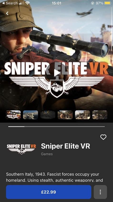 Sniper Elite Vr Is Out Roculusquest