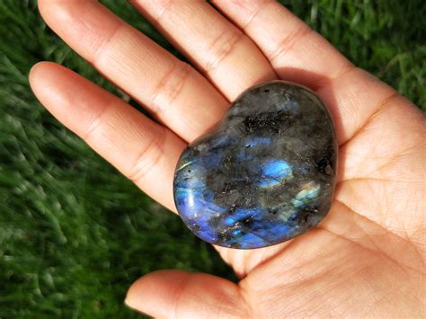 Large Labradorite Heart Stone 50-60mm - Etsy