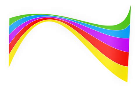Shiny Rainbow Ribbon Rainbow Vector Png Clipart Full Size Clipart