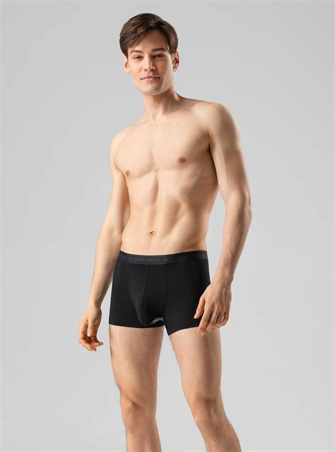 David Archy Dual Pouch Separatec Underwear No Fly Zone Micro Modal Mens Trunks Separate Pouches
