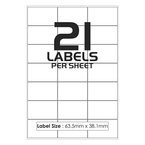 Label Template 20 Per Sheet Word