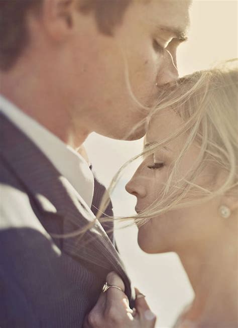 Forehead Kiss 50 Couple Moments To Capture At Your Wedding Popsugar