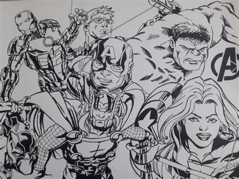 Avengers Pencil Sketches