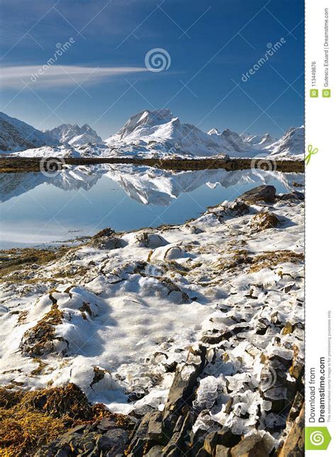 Lofoten Archipelago In Norway In The Winter Time Stock Photo Image Of