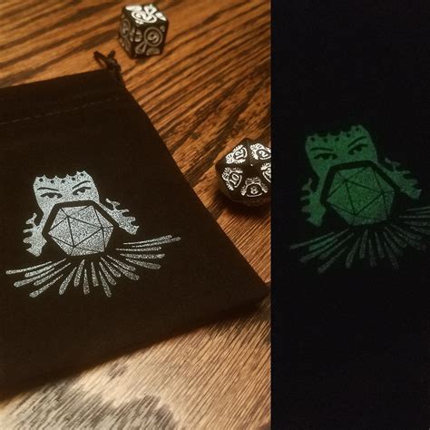 Glowing Dice Bags Printmaking Makeict