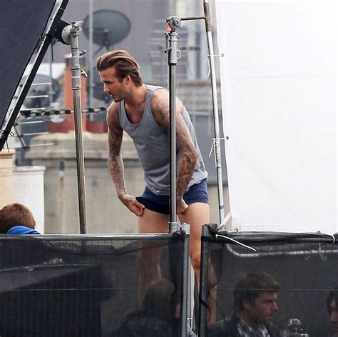David Beckham Caught In His Pants Mirror Online