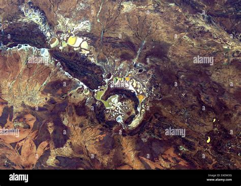 Shoemaker Crater Australia True Colour Satellite Image True Colour