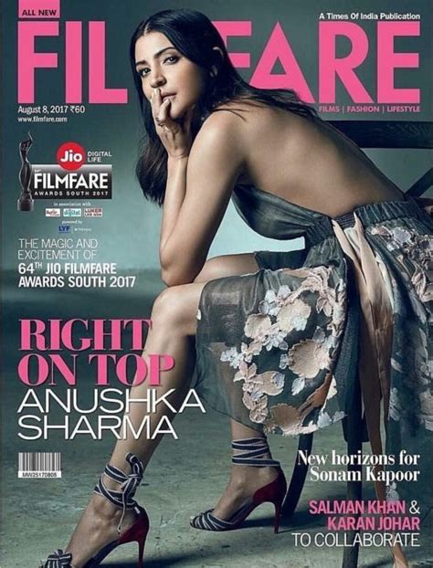 Anushka Sharma On The Cover Of Filmfare Magazine August Cinehub