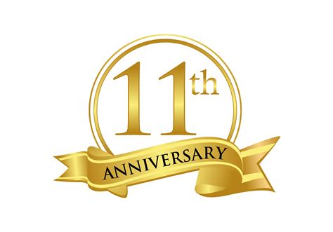 11th Anniversary Celebration Logo Vector Gráfico Por Deemka Studio