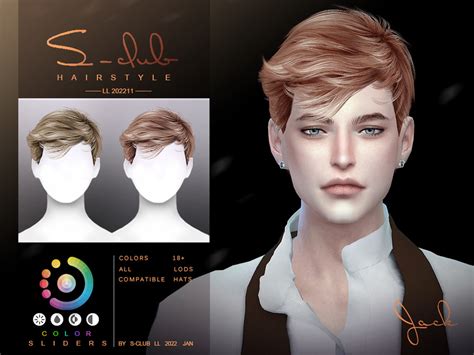 The Sims Resource 2022ll11 Mens Short Hair Jack By S Club