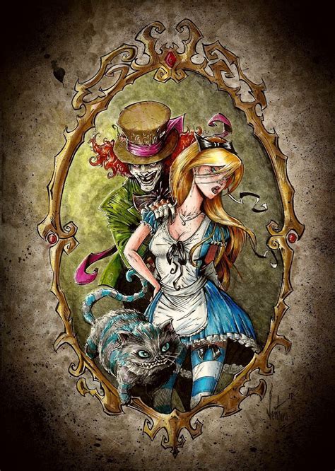 Pin By Groblertanya On Alice In Wonderland Alice In Wonderland Artwork Disney Tattoos Dark