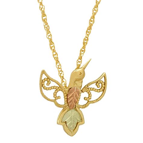 K Gold Hummingbird Pendant Necklace Blackhillsgold Direct