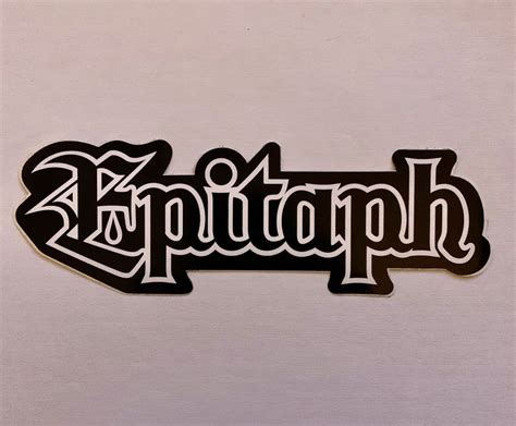 Epitaph Records Logo Sticker Etsy