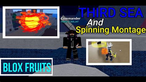 Going To Third Sea Spinning Fruit Montage Blox Fruits Youtube