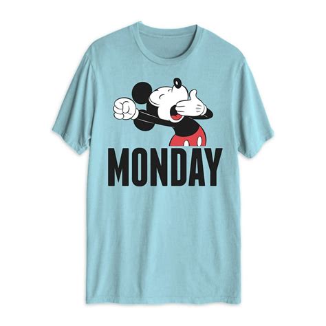 Disney Mickey Mouse Mens And Big Mens Monday Yawn Short Sleeve