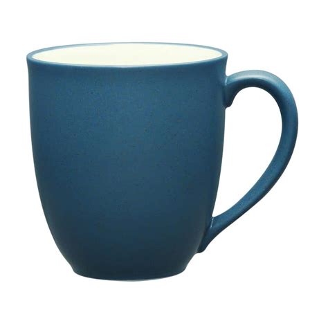 Noritake Colorwave Blue Stoneware Mug 12 Oz 8484 484 The Home Depot