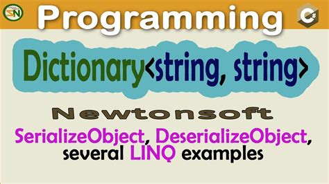 Newtonsoft Dictionary Object Serialization Deserialization And Linq Hot Sex Picture