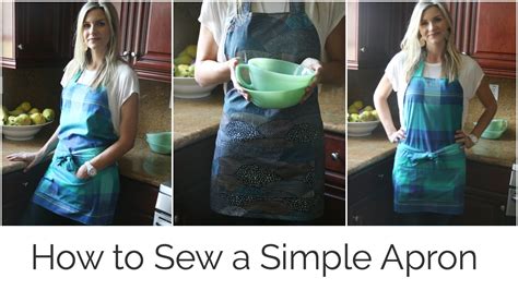 How To Sew A Simple Apron Apron Sewing Aprons Simple Sewing Tutorial