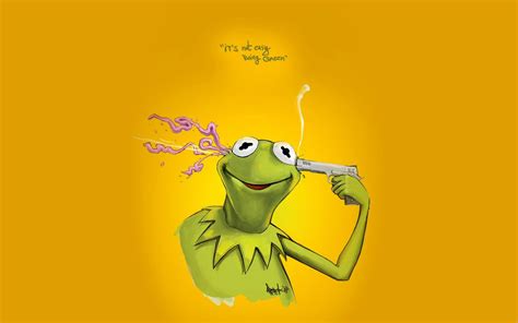 Suicide Sesame Street Kermit The Frog 1440x900 Wallpaper Animals