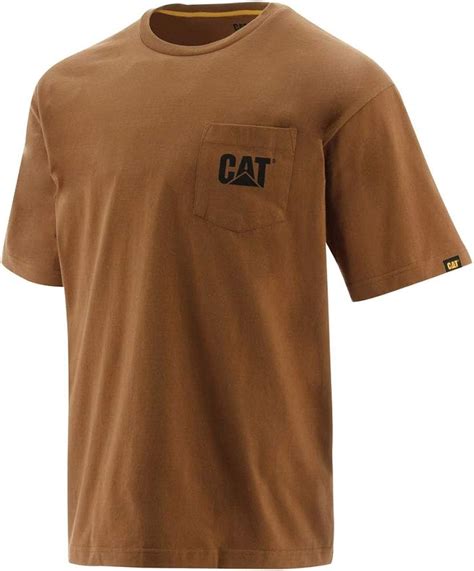 Caterpillar Men S Logo Pocket Tee T Shirt Amazon Co Uk Clothing