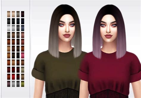 Sims 4 Hairs ~ Frost Sims 4 Simpliciaty S Bodak Hair Retextured