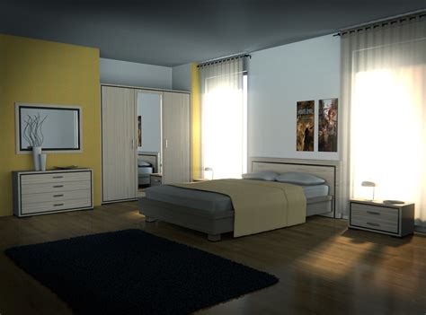 Blender Realistic Interior Scene Bedroom Rui Teixeira Free