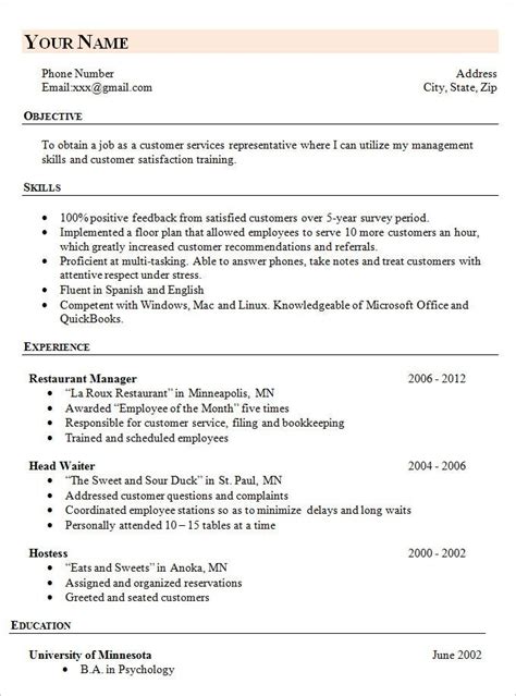 Simple resume templates 75 examples free download. Simple Resume Template - 47+ Free Samples, Examples ...