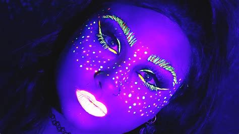 Uv Makeup Tutorial Rave Makeup Beautybyjosiek Glowing Makeup