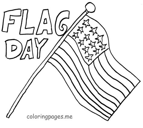 Free Printable Flag Day Coloring Pages Printable Templates