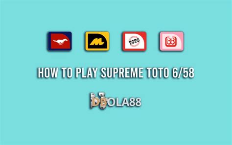 Tickets können in malaysia erworben werden. Learn How to Play Supreme ToTo 6/58 | DBOLA88