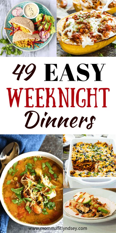 49 Easy Weeknight Dinner Ideas that are Healthy! - Momma ...