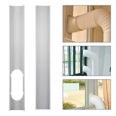 The air conditioner is now ready to go. 2pcs Adjustable Window Slide Kit Plate Air Conditioner ...