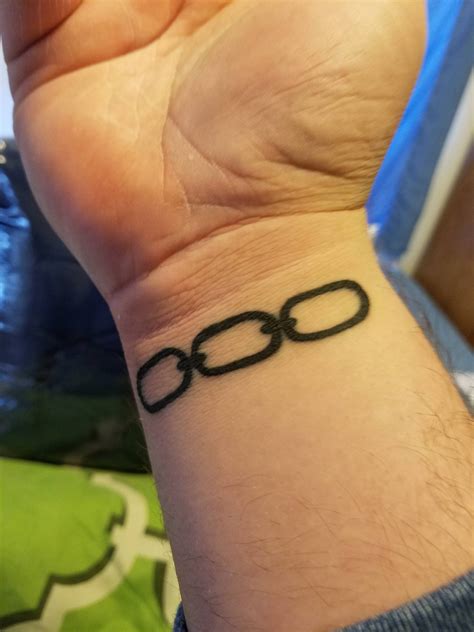 My Bioshock Chain Tattoo done by Zac Black at 12Volt Tattoo Chico CA Infinity Tattoo, Infinity