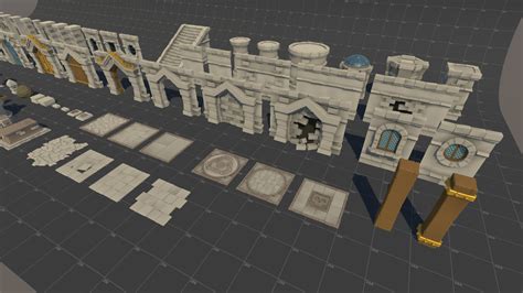 Lowpoly Pack Modular Dungeons 3d Dungeons Unity Asset Store