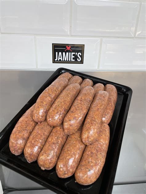 Minty Lamb Sausages Jamies Quality Butchers