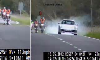 Terrifying Moment Porsche Driver Is Caught On Camera Speeding Past