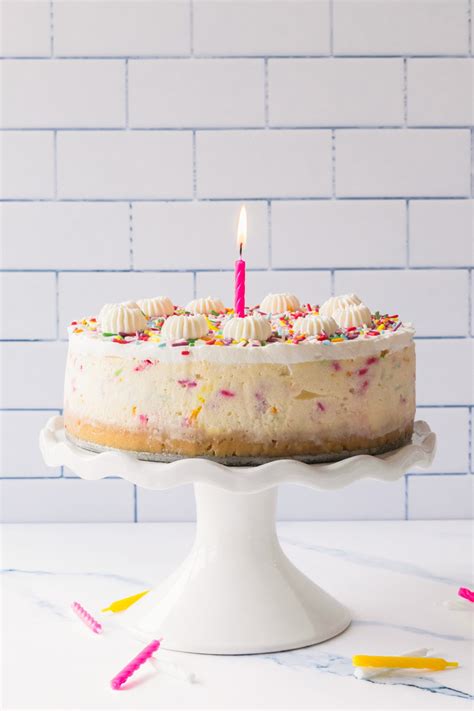 Quick Funfetti Birthday Cheesecake Recipe Sugar Cloth