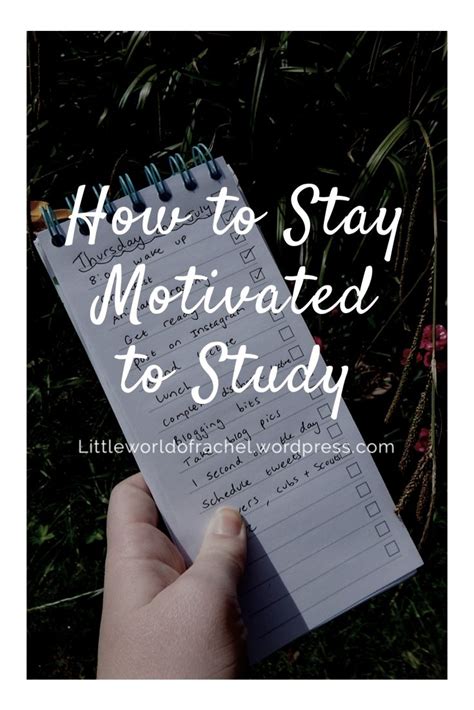 How To Stay Motivated To Study Work How To Stay Motivated How To