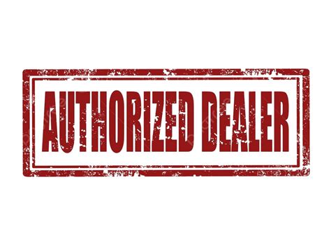 Authorized Dealer Stamp Dealer Text Authorized Vector Dealer Text
