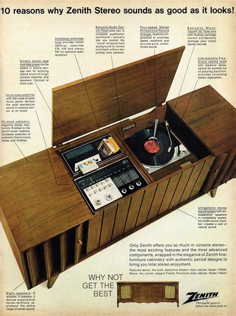 Remarkably Retro Zenith Stereo System 1967 Childhood Memories