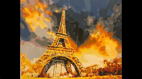 Painting By Numbers Eiffel Tower Youtube