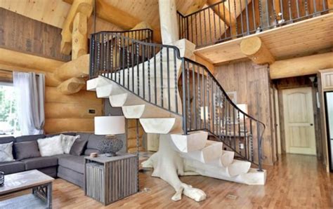 Beautiful Log Cabin With Charming Interior Log Homes Lifestyle