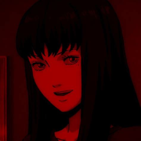 𝖙𝖔𝖒𝖎𝖊 𝖐𝖆𝖜𝖆𝖐𝖆𝖒𝖎 Icon Red Junji Ito Gothic Anime Widget Hate Soul